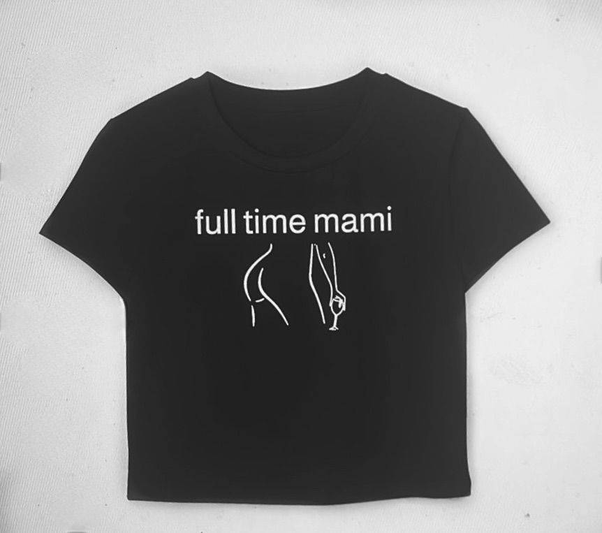 Full time mami t-shirt black